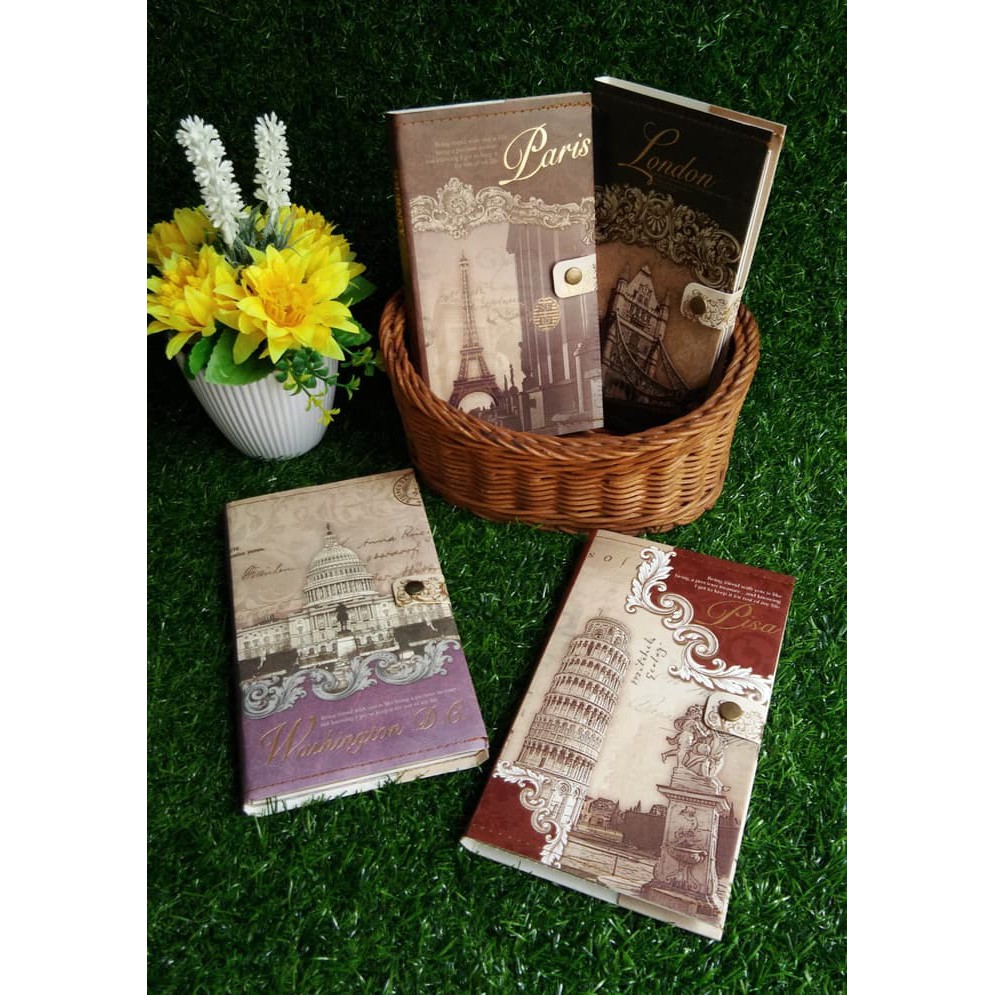 

Buku Diary Notes / Notebook Hardcover Kancing - JOURNEY & CITY 602965