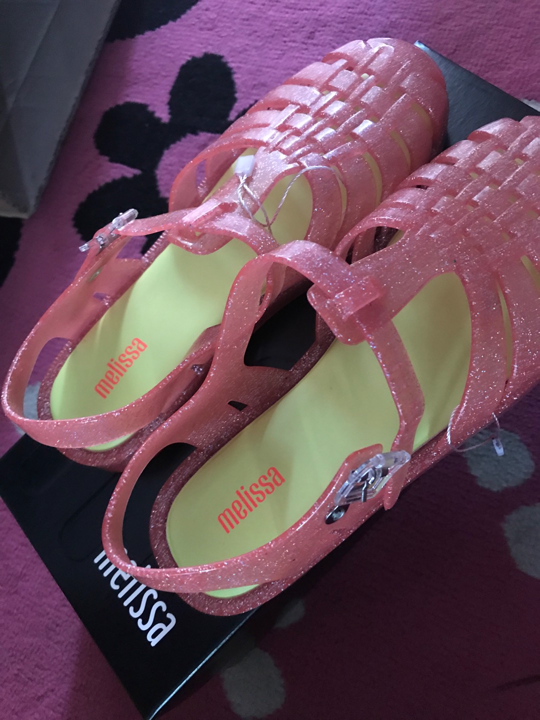 Melissa Possession Fluor Edition Ad Pink Glitter | Shopee