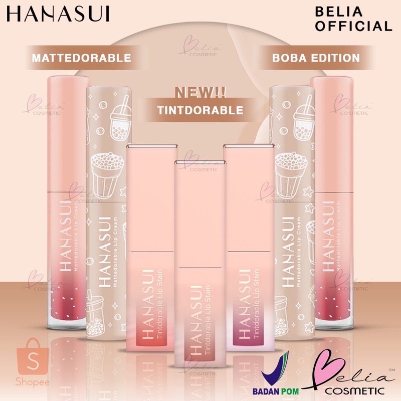 Hanasui Tintdorable Lip Stain - Lip Tint Liptint Lipmatte