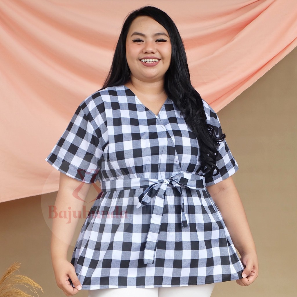 ATASAN BIG SIZE LD 120 WANITA / BLOUSE JUMBO / BAJU WANITA JUMBO / BAJUBUNDA APRILIA-A