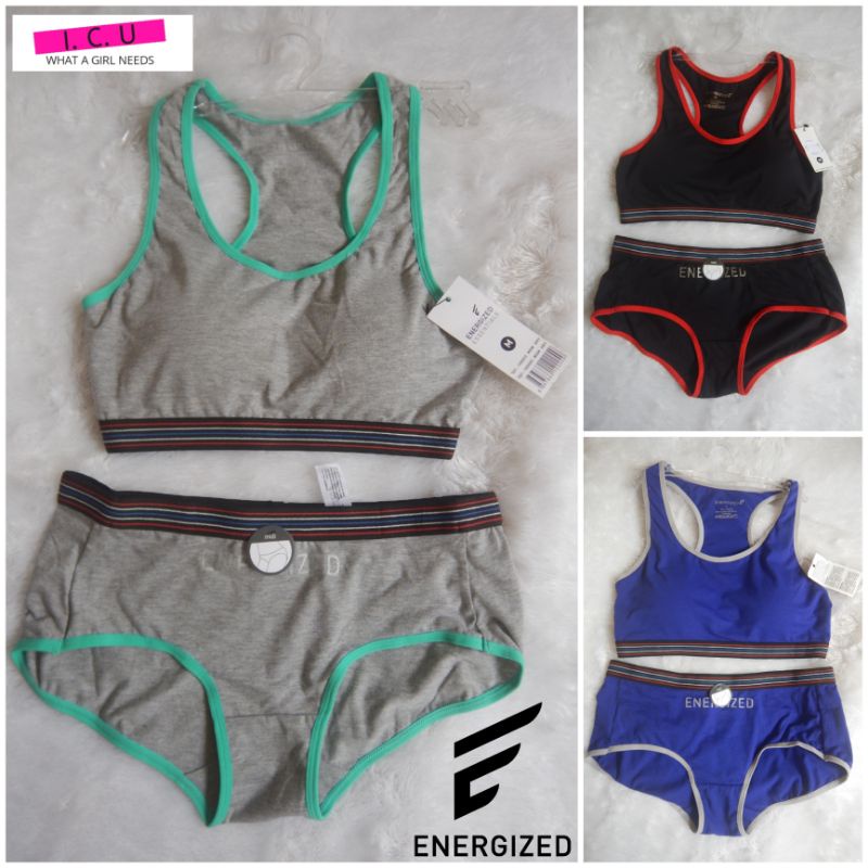 Sport Set Pakaian Dalam Olahraga Wanita Activewear Original Energized by Pierre Cardin 701-100003 Si