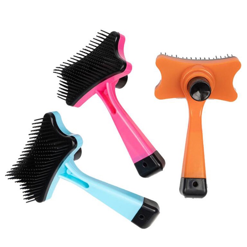 Sisir Grooming Bahan Plastik Untuk Anjing / Kucing