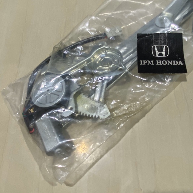 72210 SM4 Regulator + Motor Dinamo Power Window Assy Komplete Depan Kanan / Kiri Honda Accord Maestro 1990 1991 1992 1993