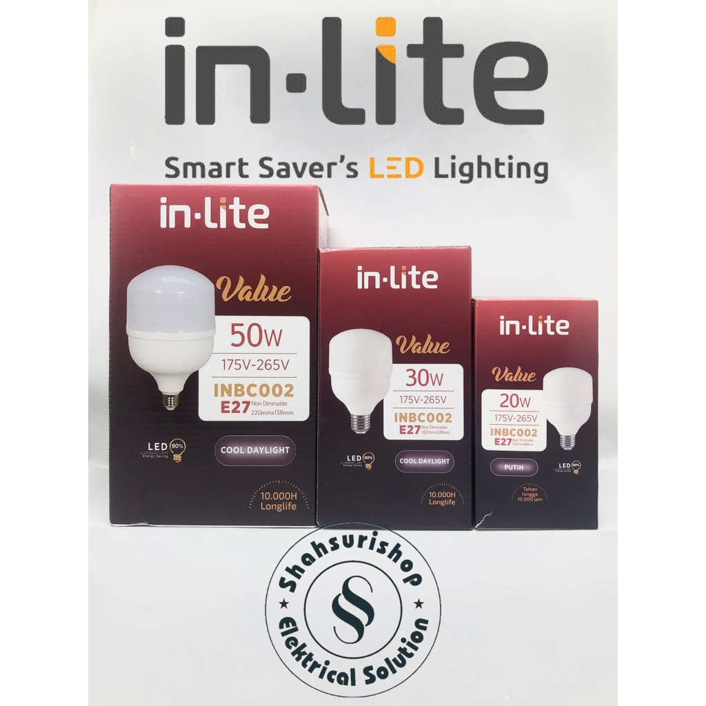 LAMPU LED CAPSULE IN LITE VALUE 50W 50 W WATT INBC002 PUTIH BERGARANSI