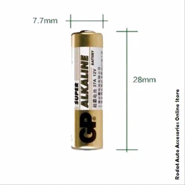 Baterai GP Alkaline 27A ORIGINAL A27 MN27 Alkaline Battery 12 Volt Batrai Batre Remote Mobil Pagar Kamera Sensor dll