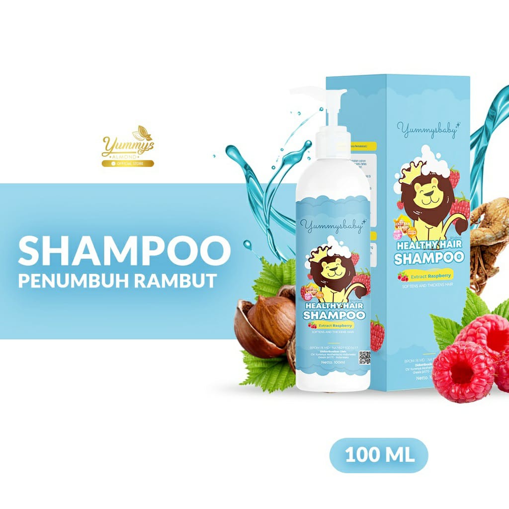 Yummys Baby Hair Shampo 100ml - Shampoo Penumbuh Rambut