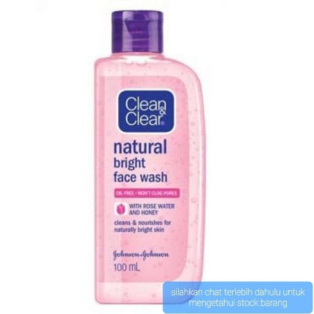 CLEAN &amp; CLEAR NATURAL BRIGHT FACE WASH SABUN CUCI MUKA / WAJAH FACIAL