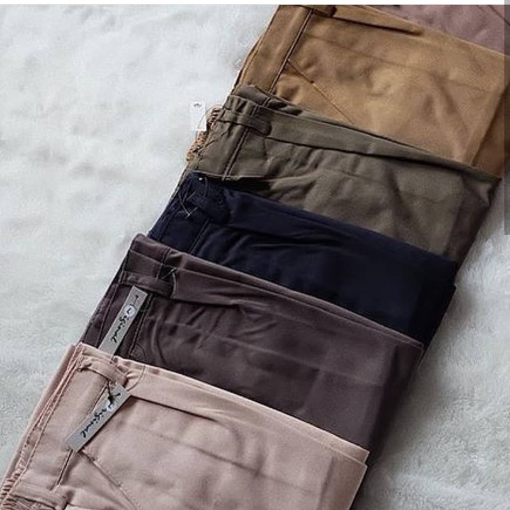 BISA COD - KOREAN BAGGY PANTS SIZE M L XL AMERICAN DRILL / CELANA BAHAN KERJA / BAGGY BASIC PANTS