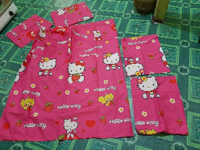 Sprei Homemade Katun Premium Karakter Anak Dewasa Motif Polos Embos Lemon