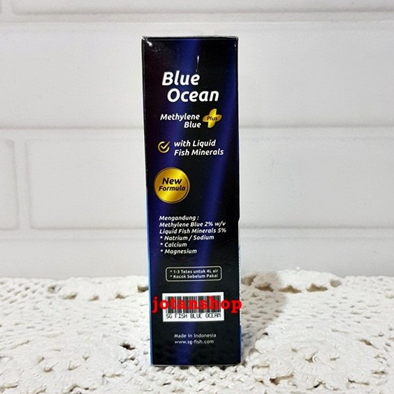 SG FISH BLUE OCEAN METHYLENE BLUE PLUS METHYLINE OBAT BIRU IKAN HIAS AQUARIUM