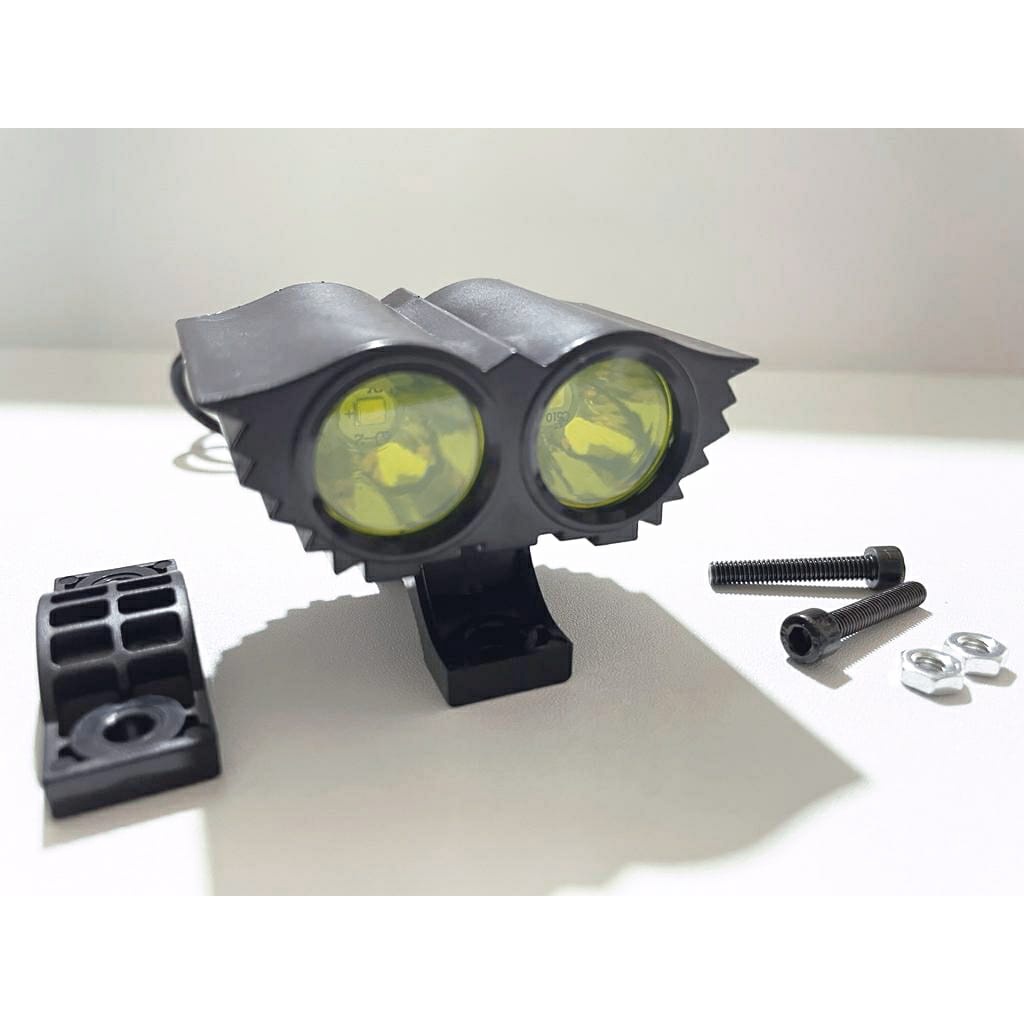 Lampu Tembak Sorot Led 2mata Lampu Led Owl Ultrafire 2 mata SALE / PROMO-ABS kuning