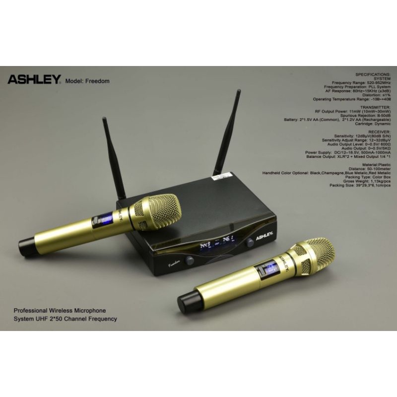 Mic wireless ashley freedom original ashley