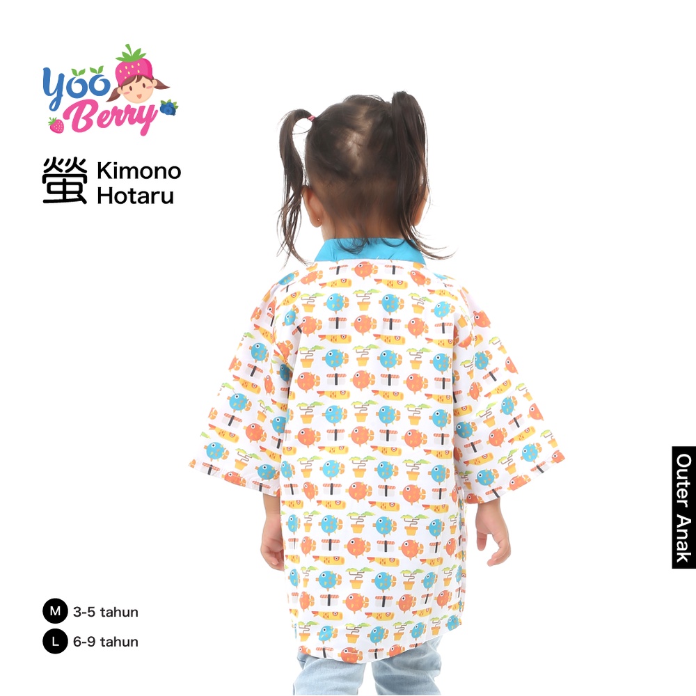 YooBerry Outer Kimono Anak Hotaru Kids Baju Yukata Perempuan Laki Berry Mart