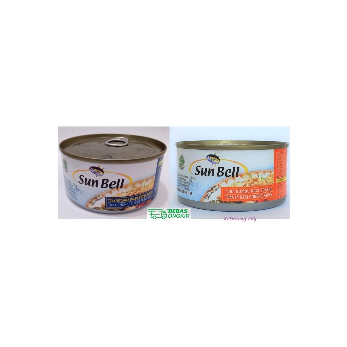 

f0fbfe0 Sun Bell Tuna Kaleng 185 Gr; Sunbell Minyak Sayur & Bumbu Nasi Goreng - Saus Cabe Ds1Gkk