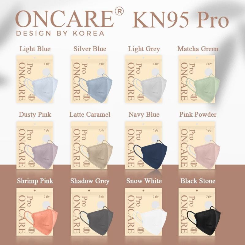 Masker KN95 Pro Oncare 5ply design by korea isi 10pc