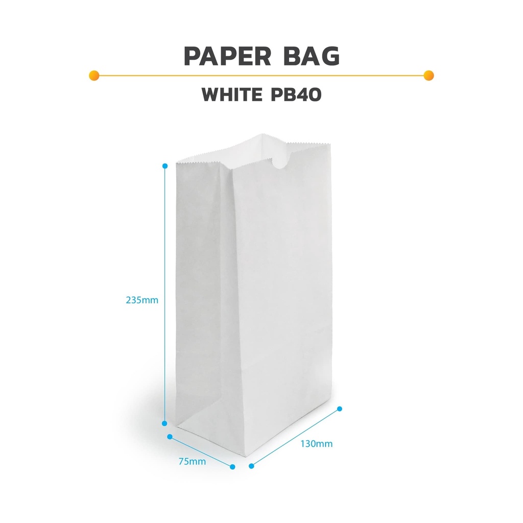 

Paper Bag Murah 23,5 x 13 cm isi 100 pcs / Kantong Kertas Putih PB40