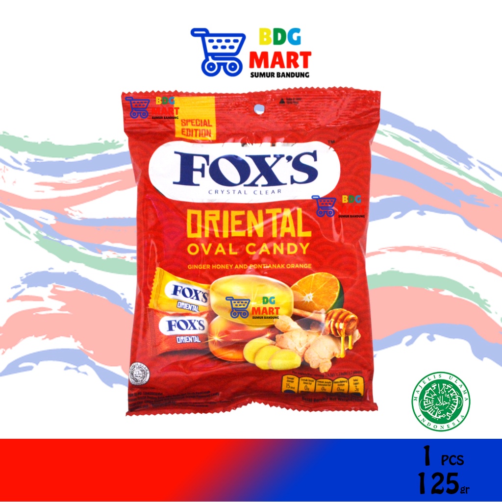 

PACK Permen Fox Oriental Oval Candy Ginger Honey and Pontianak Orange - 125gr