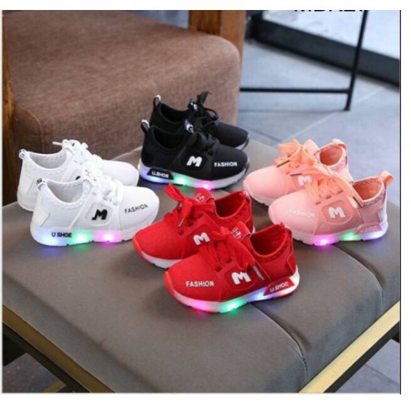 (HZ) Sepatu anak Led HZK29