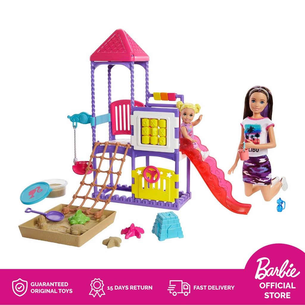 Barbie Skipper Babysitters Inc Climb 'n Explore Playground - Mainan