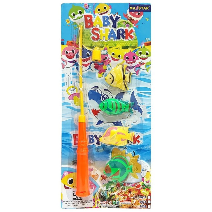 MWN.TOYS Mainan Pancingan Magnet Baby Shark No 2034 - Fishing Game