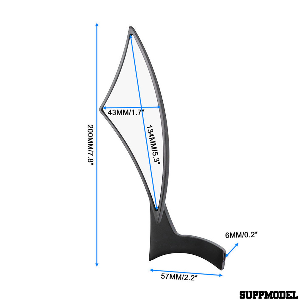 Spm Kaca Spion Segitiga Adjustable Untuk Motor Dyna Travel Cruiser
