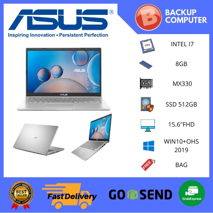 ASUS A416EPO VIPS752 I7 1165G7 8GB 512SSD MX330 2GB W10+OHS 14.0 GREY