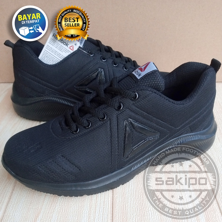 PROMO SEKOLAH !! SEPATU SEKOLAH HITAM POLOS SD SMP SMA SMK KULIAH / SEPATU KERJA JOGGING HITAM PRIA WANITA / SEPATU SENAM AEROBIK GYM FITNES / SAKIPO