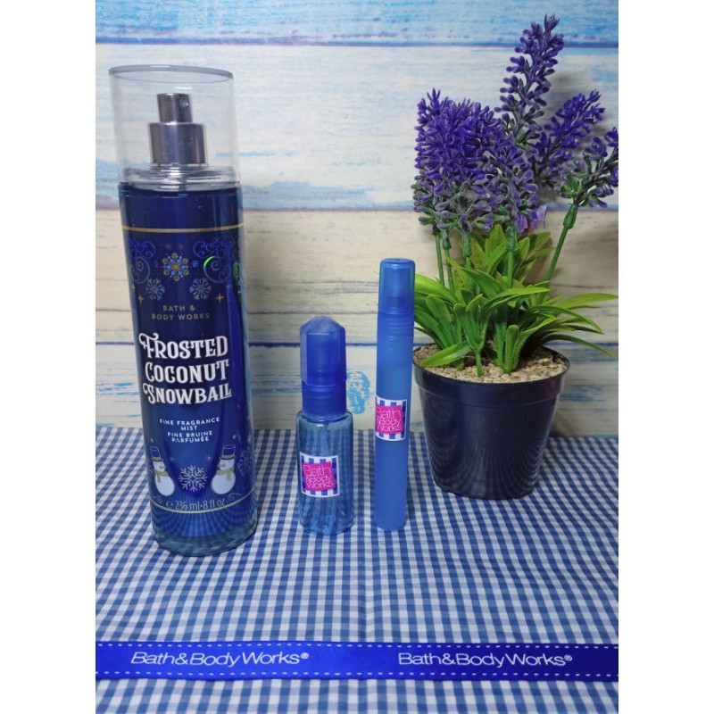Share in Bottle Bath & Body Works Body Mist - Frosted Coconut Snowball