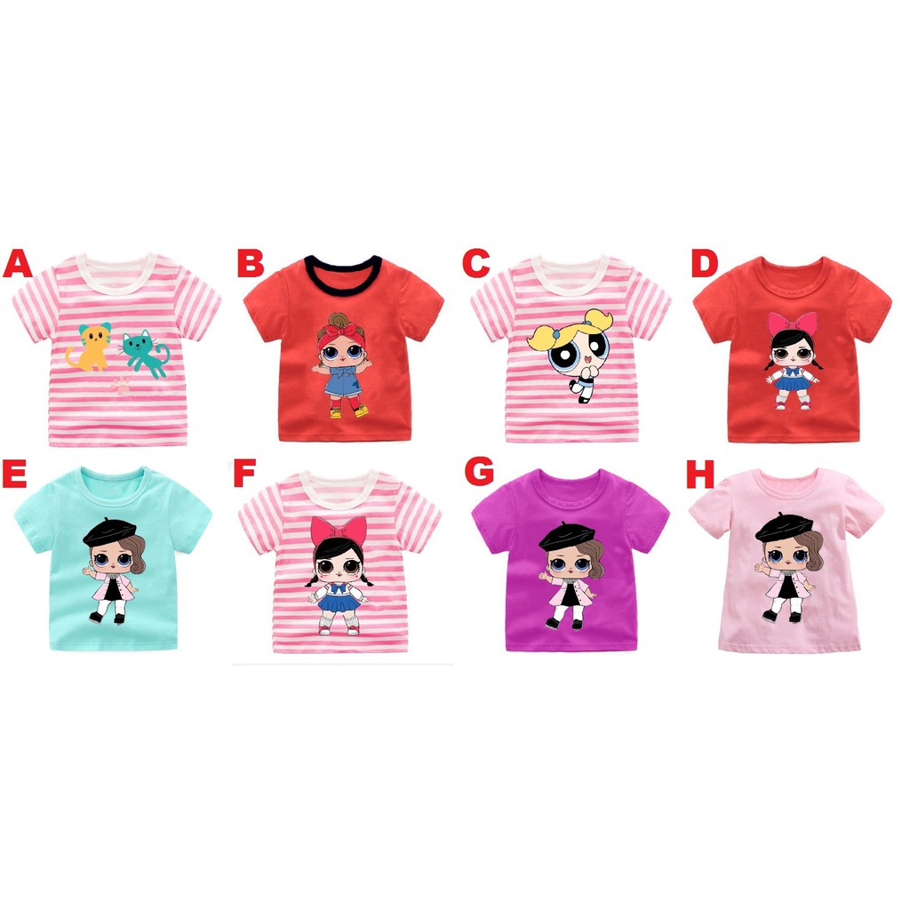 ATASAN/KAOS ANAK PEREMPUAN KARAKTER 2thn-7thn  SKU0066