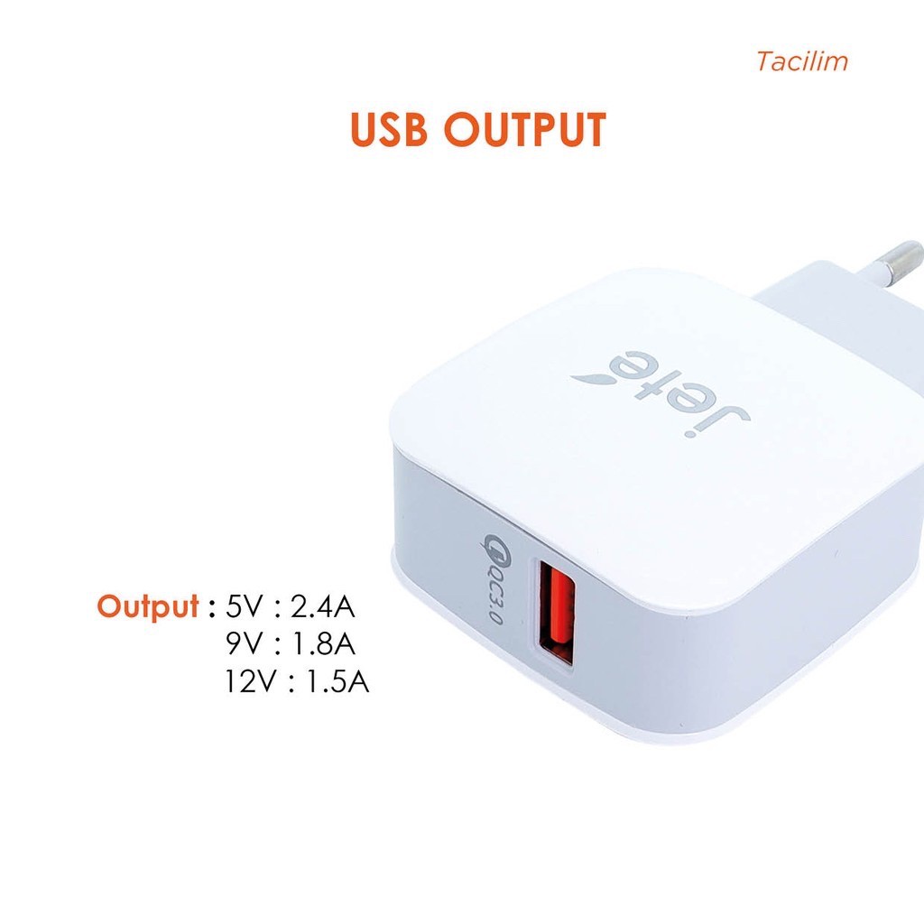 Kepala Charger / Travel Adaptor Fast Charge Jete C11 Series