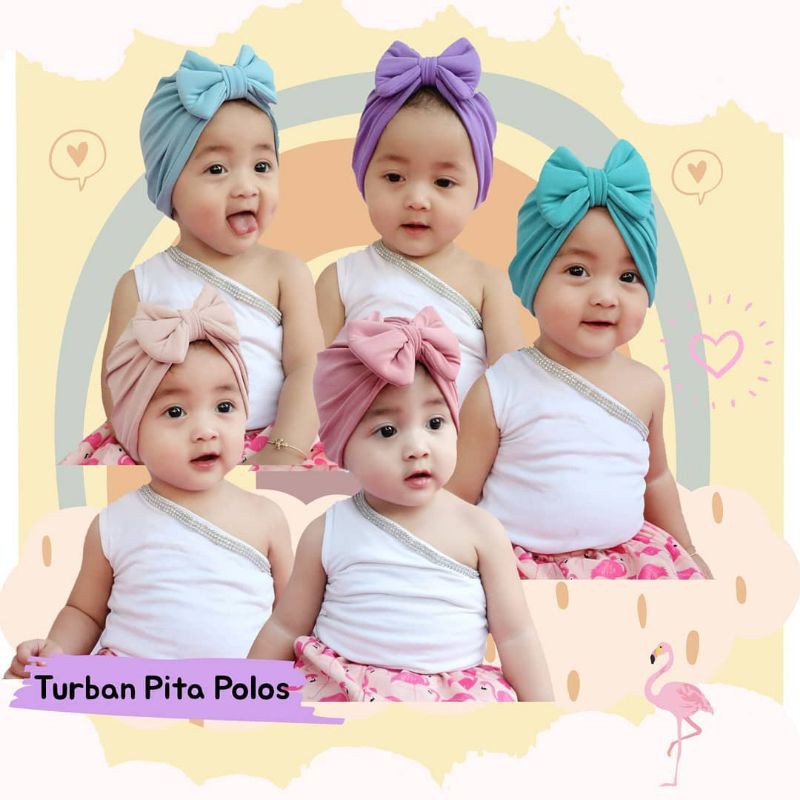 1 set 5 pcs Ciput Anak | Turban Bayi | Turban Anak