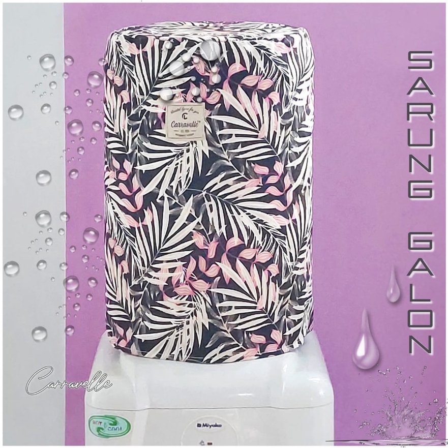 Sarung Penutup Cover Galon Dispenser Motif Bahan Kanvas Bisa Custom Sablon Logo Merk Untuk Gift Pernikahan Souvenir