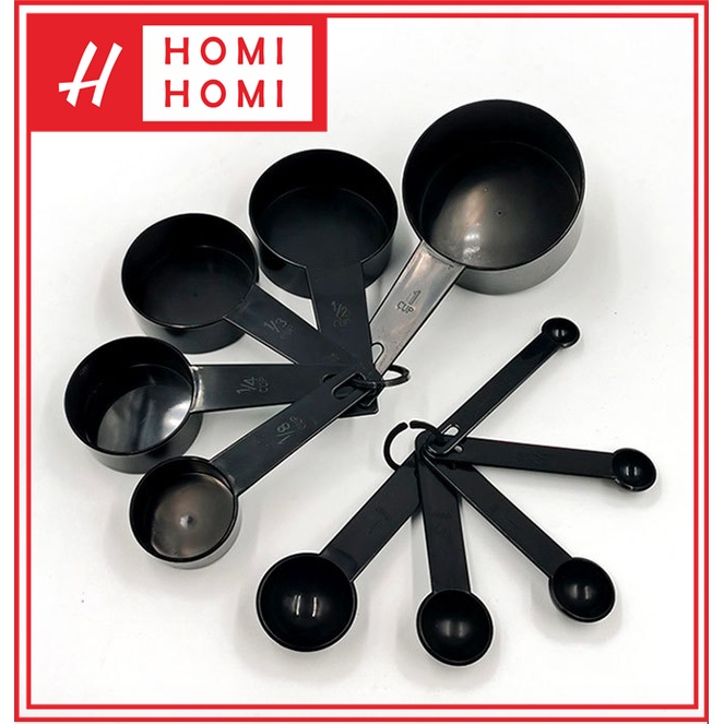 HomiHomi Sendok Ukur Plastik Alat Dapur 10Pcs Per Set - KU020