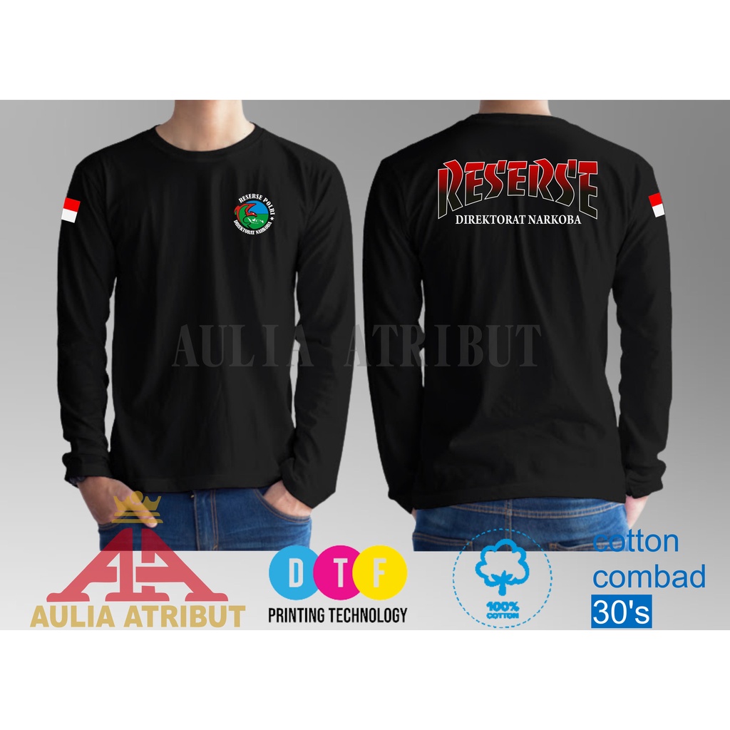kaos / tshirt reserse polri / kaos polisi sablon