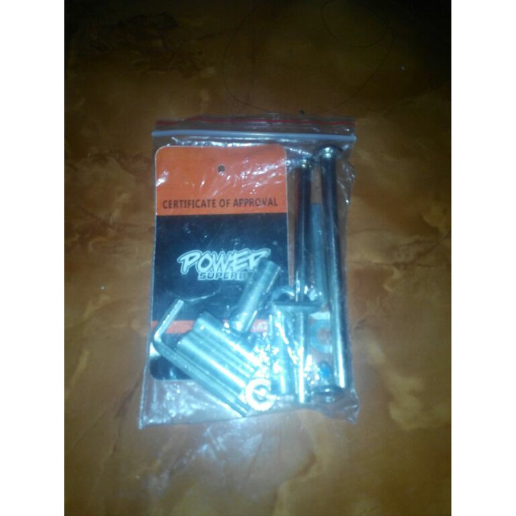 Promo Pipa Baut Mur As Panjang Roda Bajaj inline Skate Terlaris
