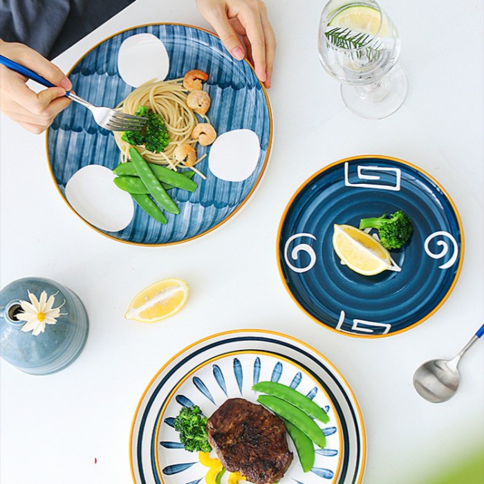 Triple W Piring Makan Keramik Jepang Japanese Dinner Plate Ceramic-3