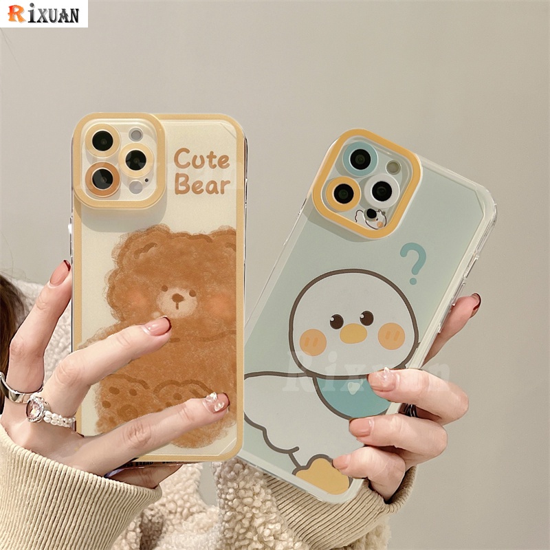 Soft Case TPU Motif Kartun Beruang Malaikat Untuk Samsung A03 A03S A13 A12 A02S A21S A22 A32 A52S A72 A12 M12 A31 M52 A50 J2Prime