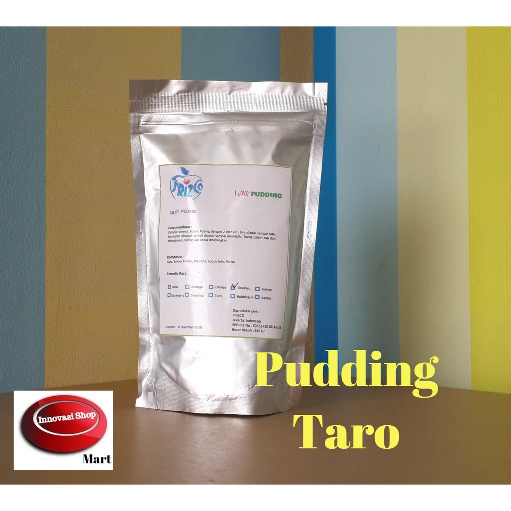 

TARO Pudding FRIZCO SILKY 445gr Podeng sutra Moiaa Ubi Ungu PUYO SUTERA puding serbuk tepung instan premix