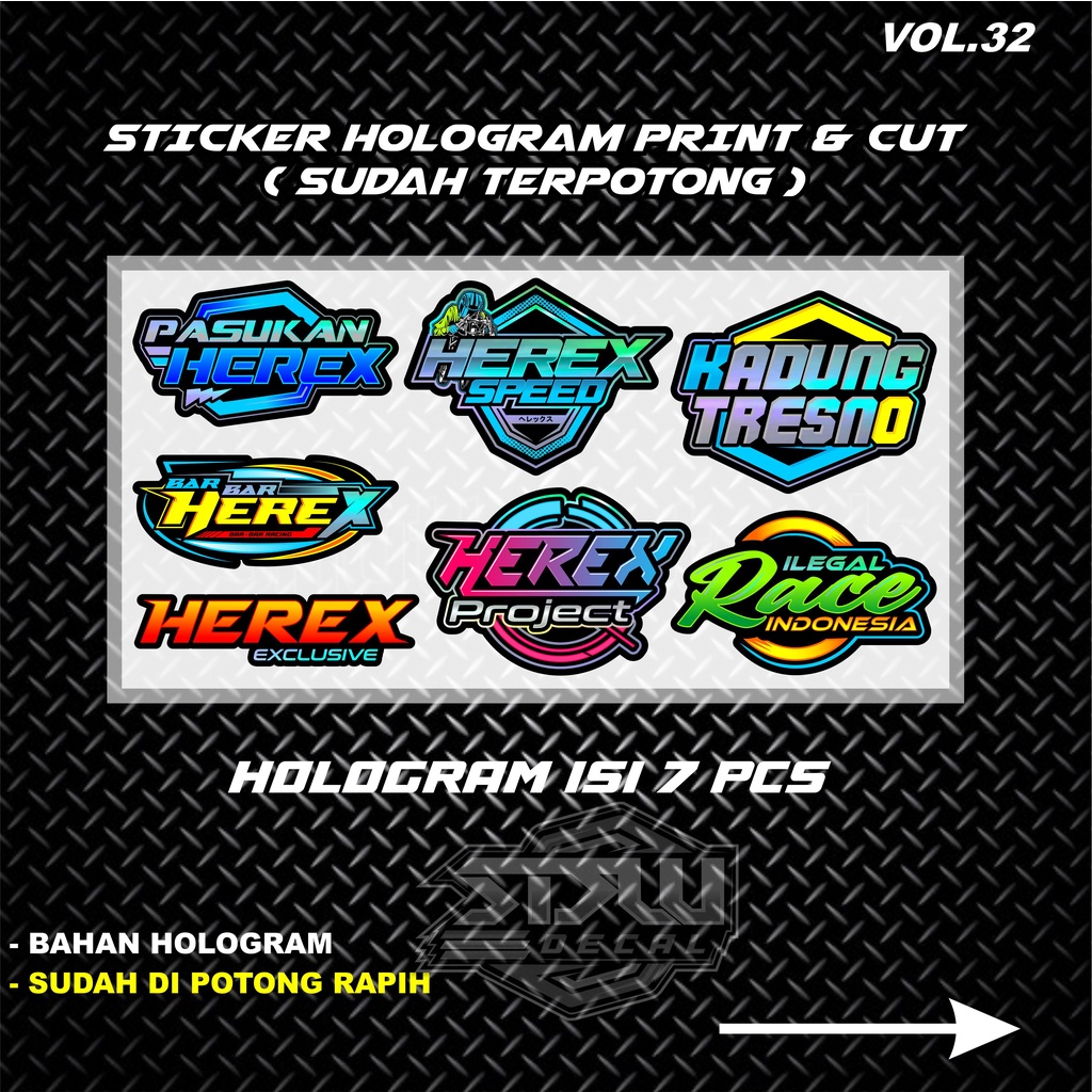 Sticker Print cutt Pack Stiker racing stiker motor Stiker Hologram