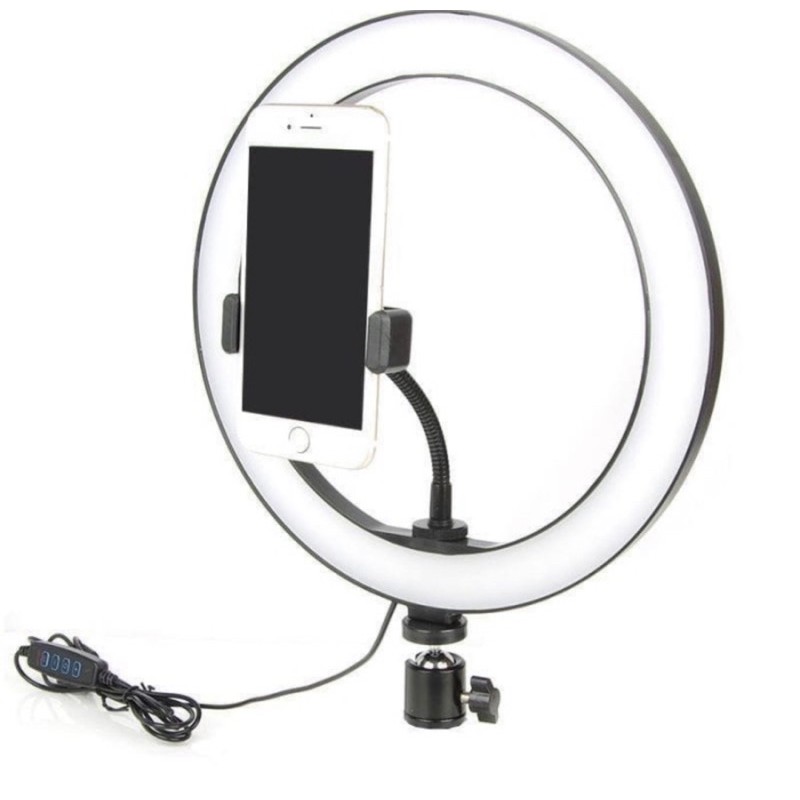 33cm Ringlight - Ring Light LED 33cm - Lampu Slefie Vlogger - Livestreming - Lampu ring 33cm