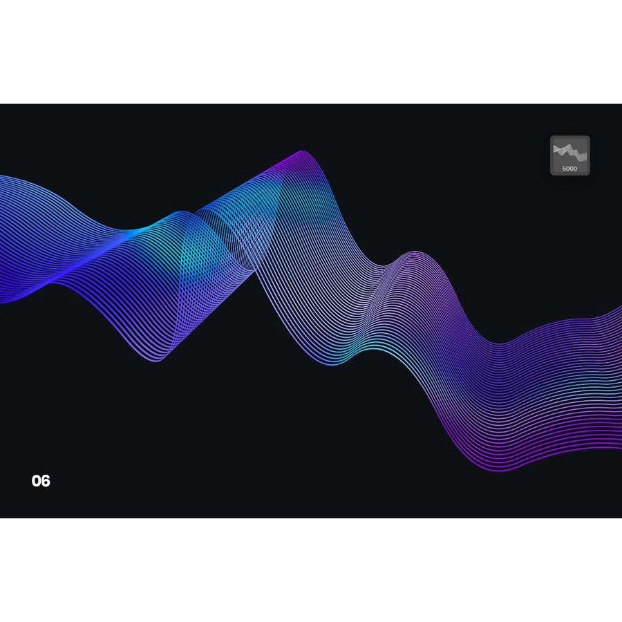 Digital Linear Waves - Photoshop Brushes