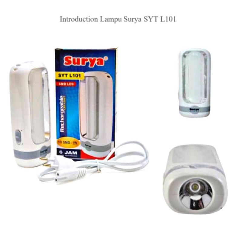 Emergency Lamp SURYA SYT L101 SMD LED / Lampu Emergency / Senter / Lampu Darurat