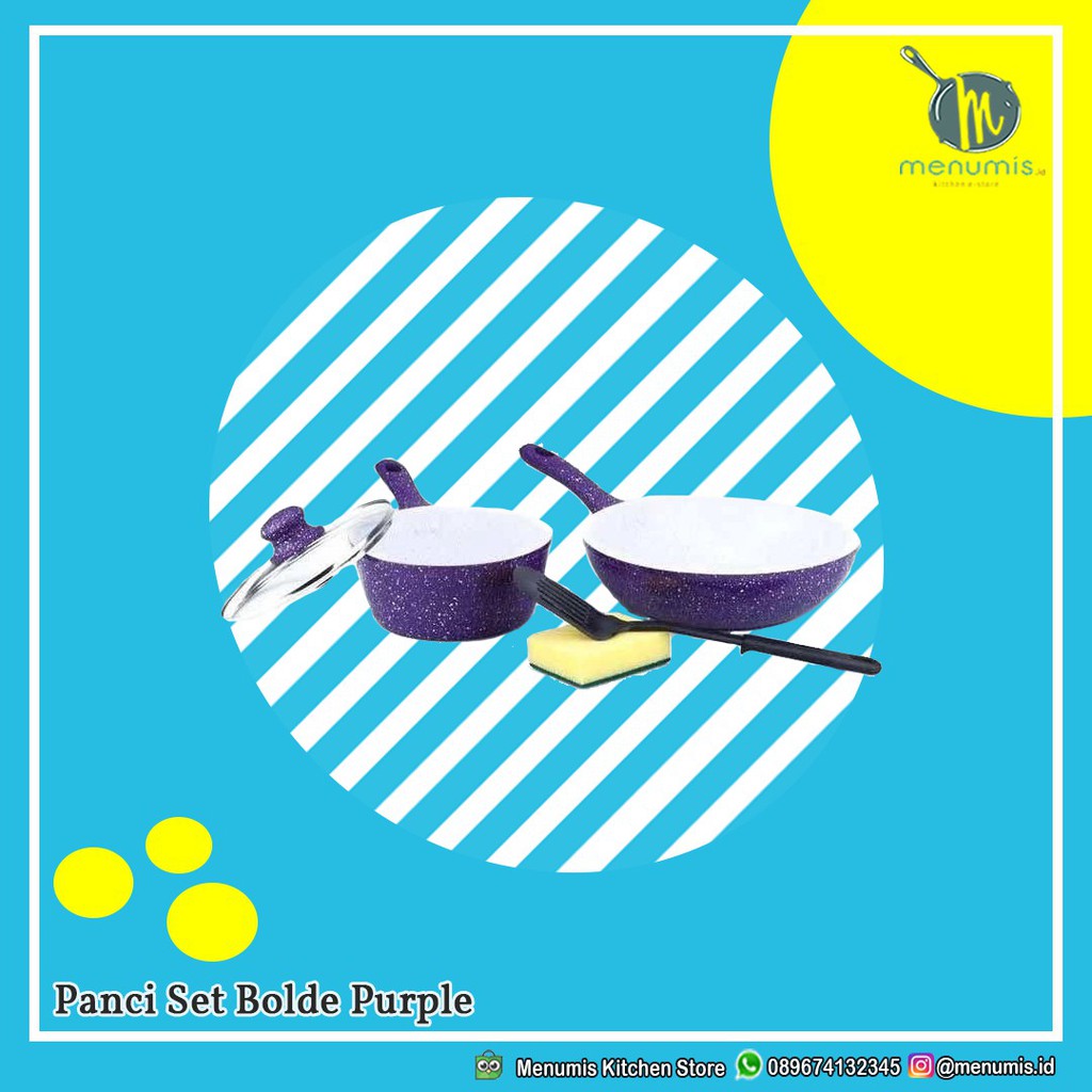 Panci Set Bolde Purple Murah