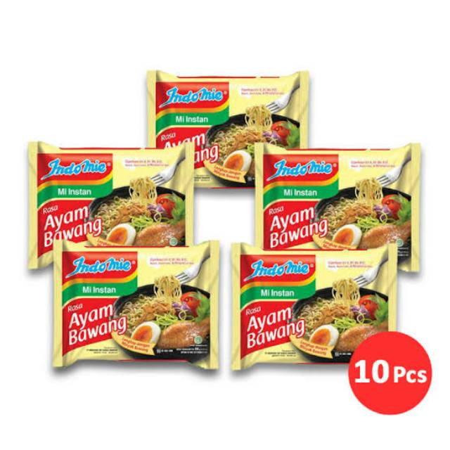 

Indomie ayam bawang 10 pcs
