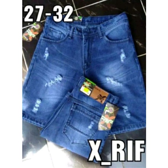 Celana Pendek Jeans Pria Sobek Destroy Celana Jeans Pendek Pria Model Fashion Terlaris Jeans Pendek Pria Distro