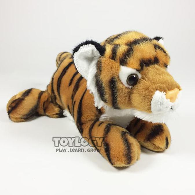Boneka Harimau - Kucing Besar ( Tiger Cat Plush Doll ) 11 Inch - Brown