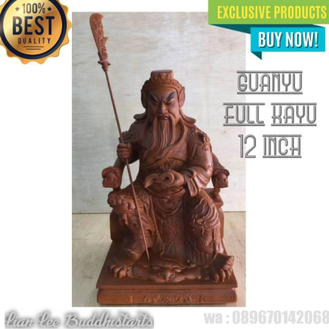 Patung kwankong full kayu