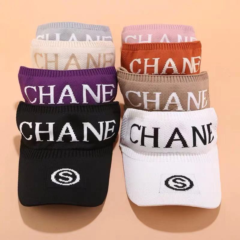 Topi Musim CHANE Panas Kosong Atas Perlindungan Matahari Matahari UV Knit Cap Visor Baseball