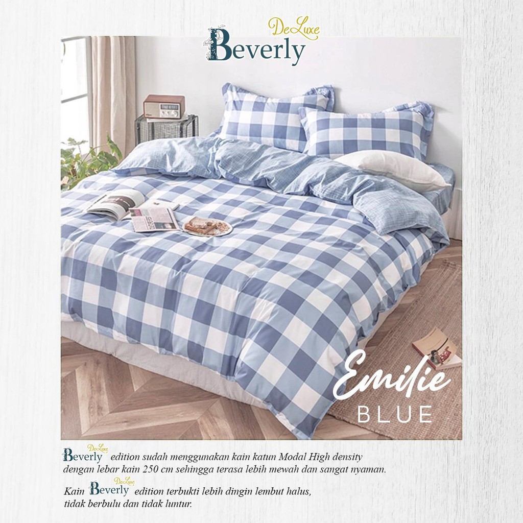 SPREI KATUN LOKAL BEVERLY MOTIF DEWASA MINIMALIS KOTAK