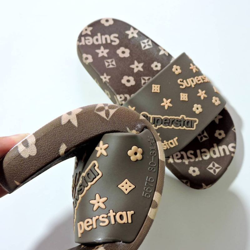 SANDAL ANAK IMPORT SUPER STAR SLIPPER LAKI LAKI/COWOK PREMIUM DISKON MURAH